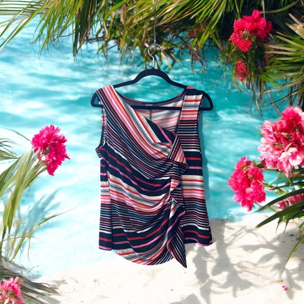 Chapter One Striped Sleeveless Top